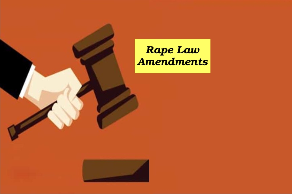RAPE LAWS : MAJOR AMENDMENTS
